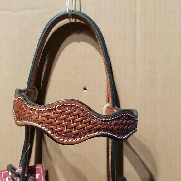 Wavy Waffle Headstall 🐎 - Picture 2 of 7